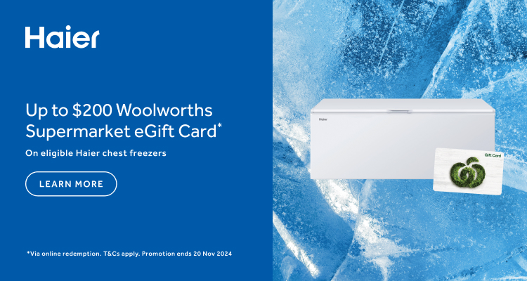 Bonus Woolworths Gift Card Valued At Up To $200 With Selected Haier Chest Freezer at Retravision