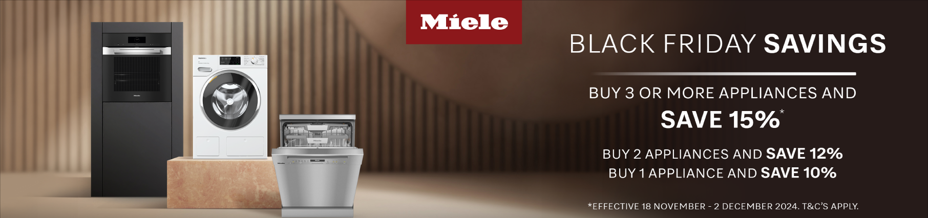 Save Up To 15% Of Miele Appliance Packages