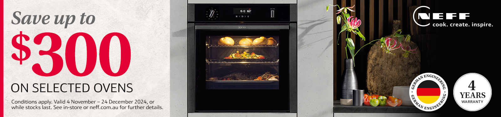 Save Up To $300 On Selected NEFF Ovens