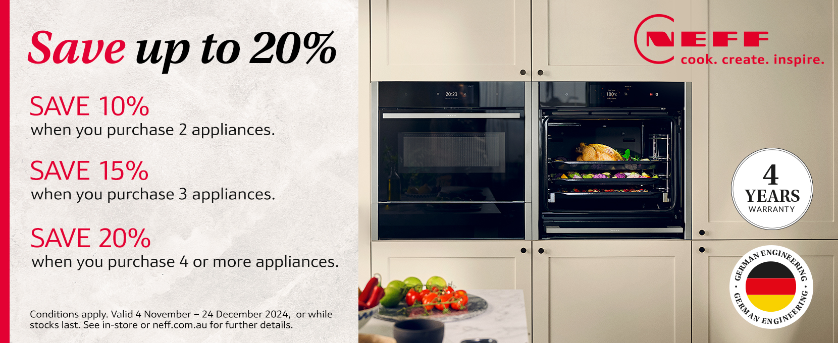 Save Up To 20%* On NEFF Appliance Packages at Retravision