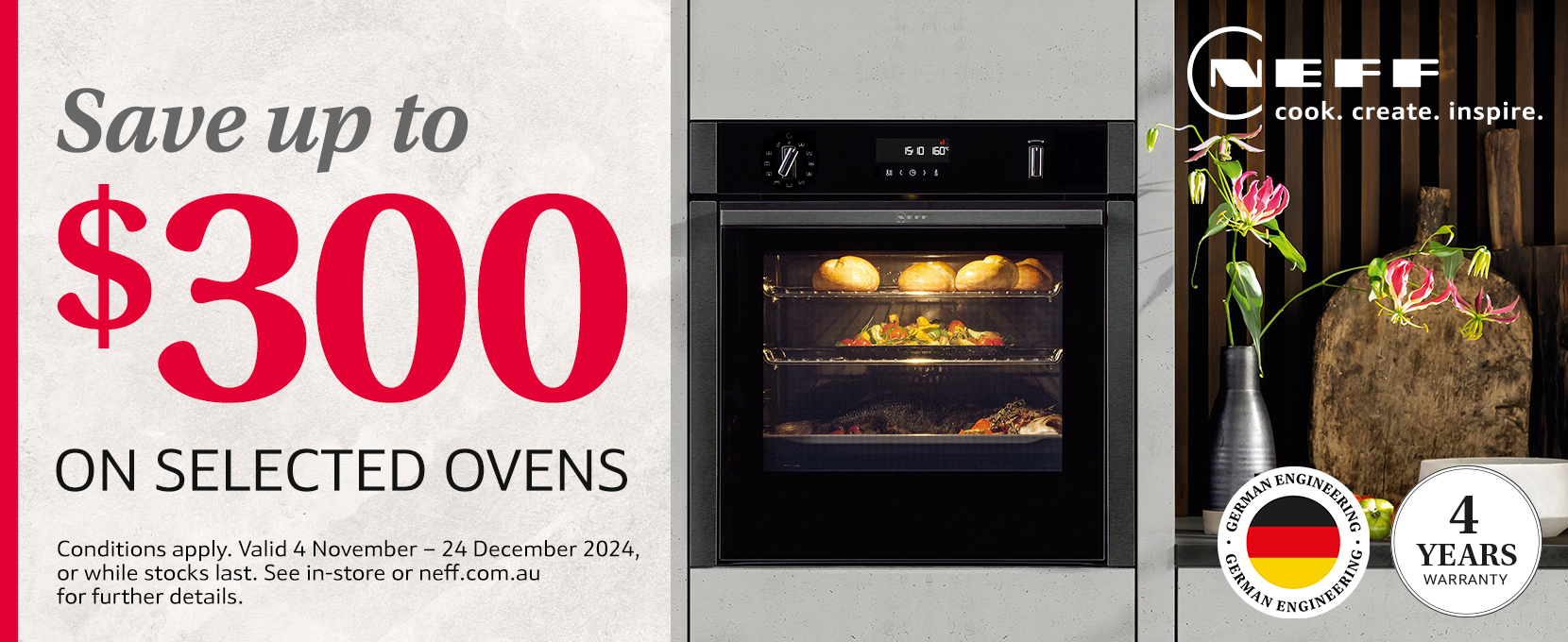 Save Up To $300 On Selected NEFF Ovens at Retravision