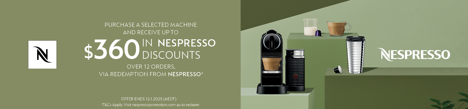 Get Up To $360 In Nespresso Discounts With Selected Nespresso Coffee Machines