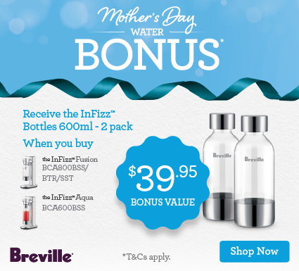 Bonus Gift With Selected Breville Water Machines at Retravision