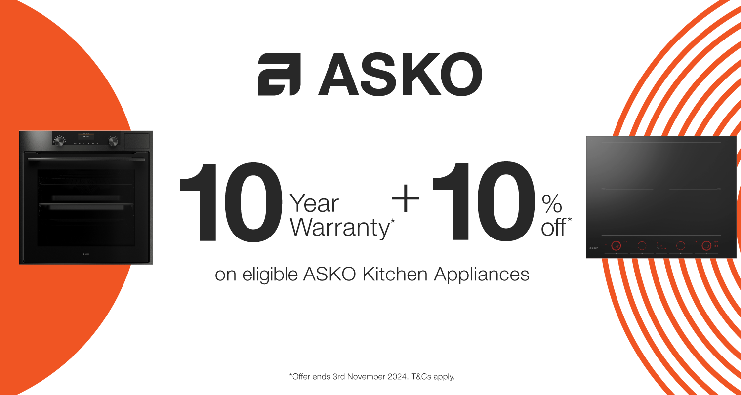 10 Year Warranty Plus 10% Off ASKO Kitchen Appliances at Retravision