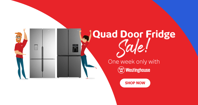 Save On Westinghouse Quad Door Fridges at Retravision