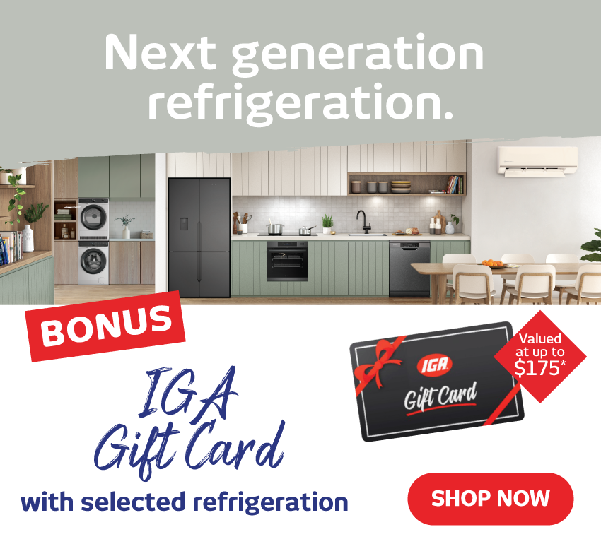 Electrolux & Westinghouse Refrigeration Guide - Bonus IGA Gift Card