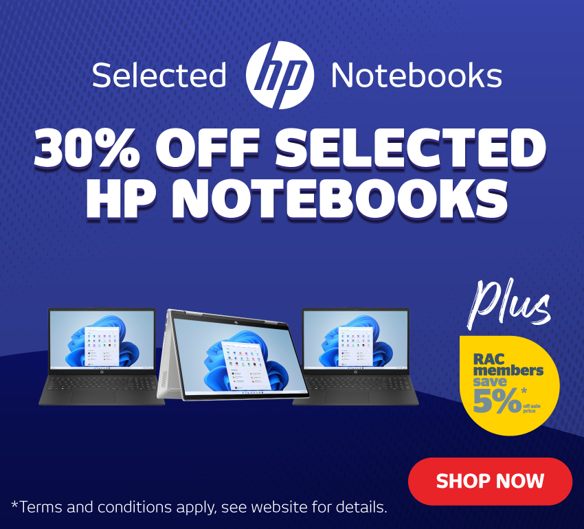 30% Off Selected HP Notebooks