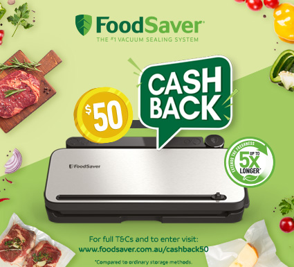 $50 Cash Back On FoodSaver Controlled Multi Seal at Retravision