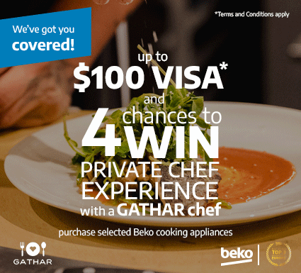 Up To $100 VISA Giftcard Cashback On Selected Beko + 4 Chances To Win Private Chef Experience at Retravision