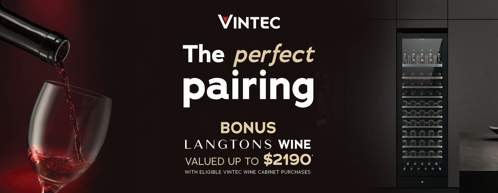 Bonus Wine With Selected Vintec Wine Cabinets at Retravision