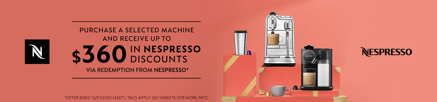 Up To $360* In Nespresso Discounts On Selected Coffee Machines