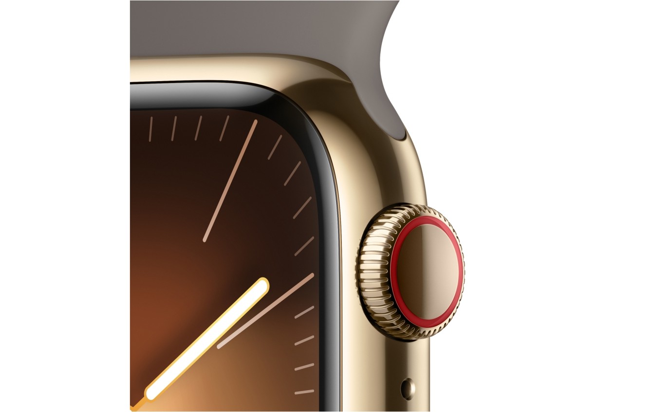 Apple Watch Series 9 41mm GPS + Cellular Gold Stainless Steel Case (S/M) MRJ53ZPA