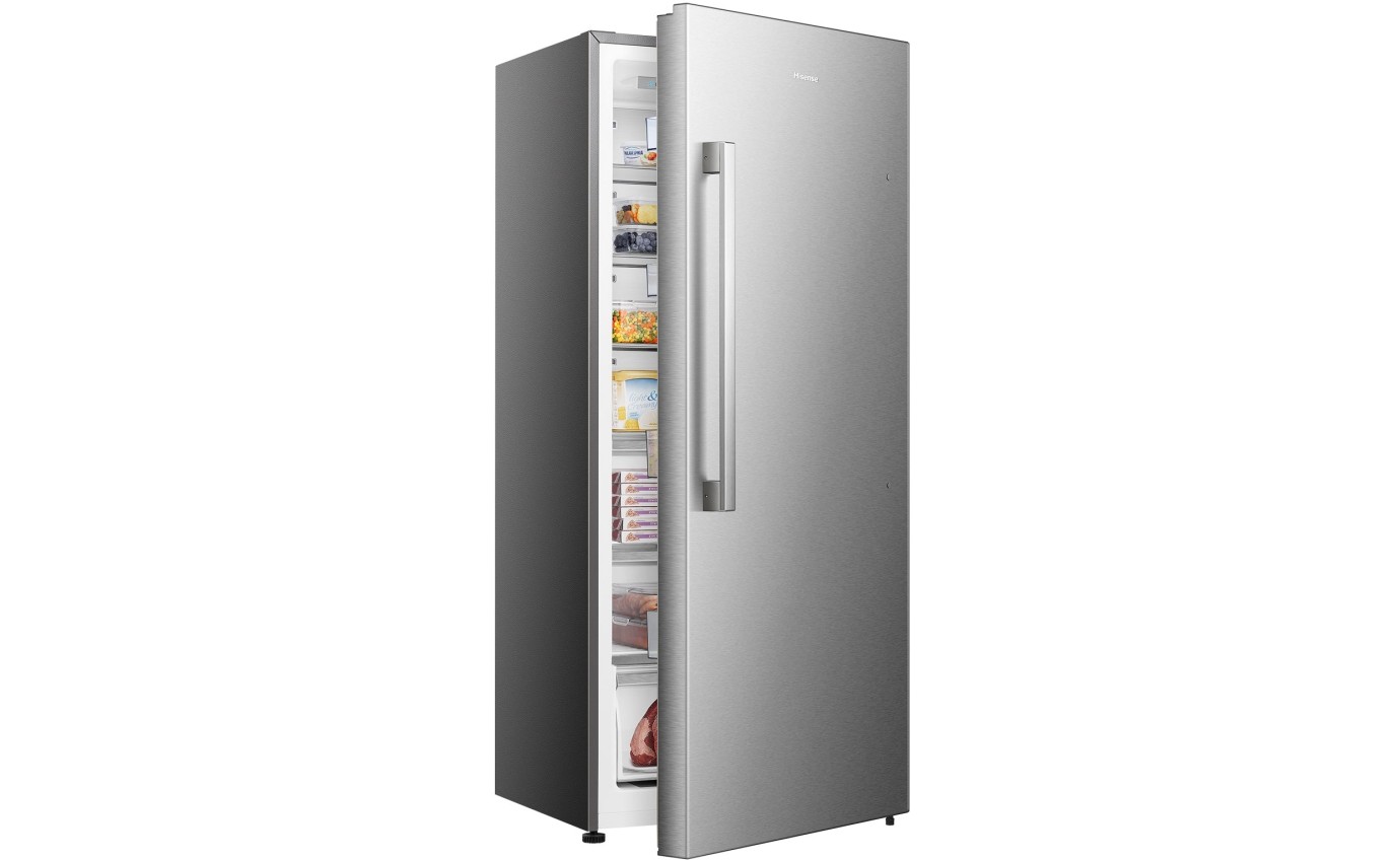 Hisense 384L Hybrid Upright Freezer (Stainless Steel) HRVF384S