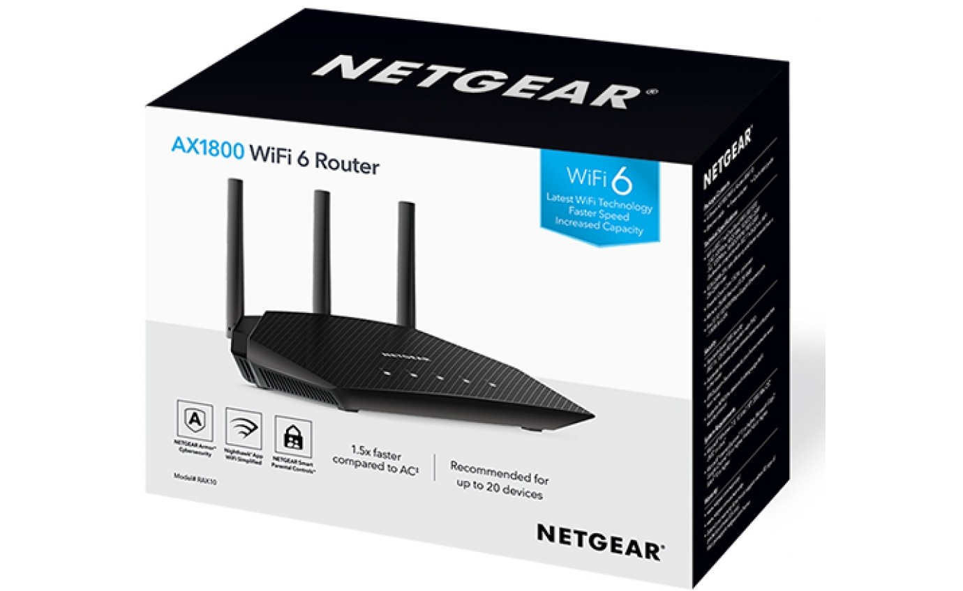 Netgear AX1800 Wi-Fi 6 Router RAX10