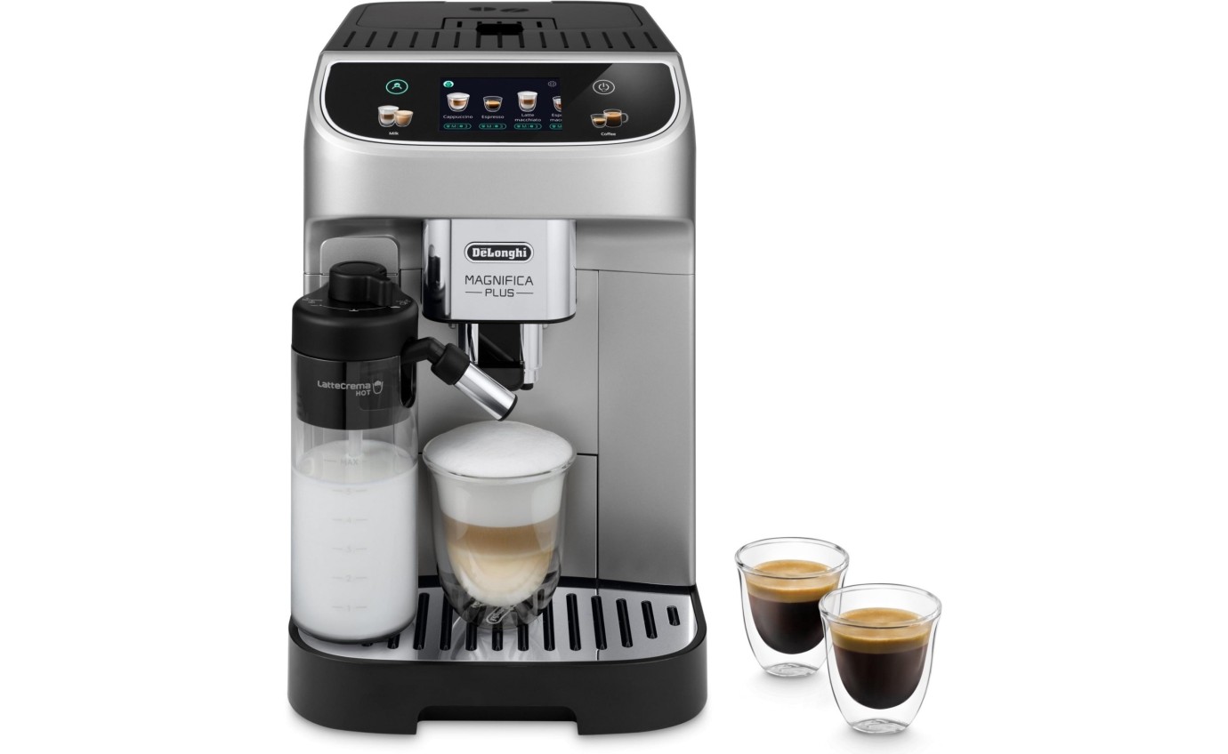 DeLonghi Magnifica Plus Automatic Coffee Machine (Silver Black ...