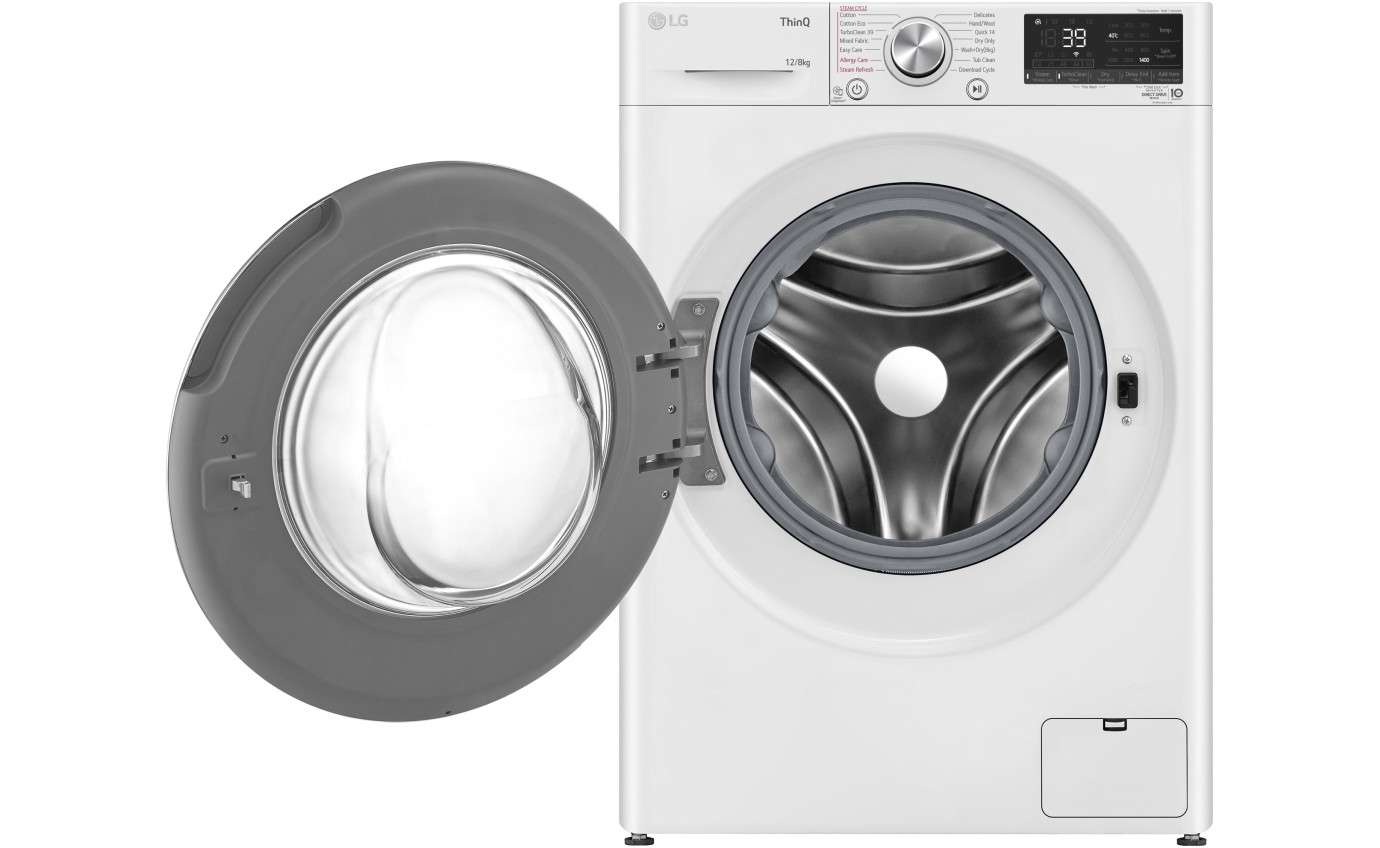 LG 12kg/8kg Front Load Washer Dryer Combo WVC91412W