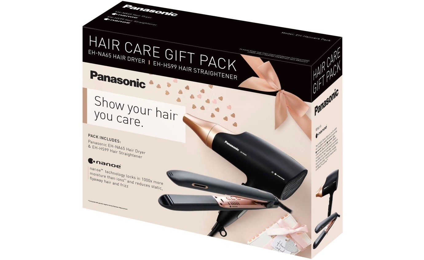 Panasonic nanoe™ Hair Dryer & Straightener Giftpack EHHAIRCAREPACK