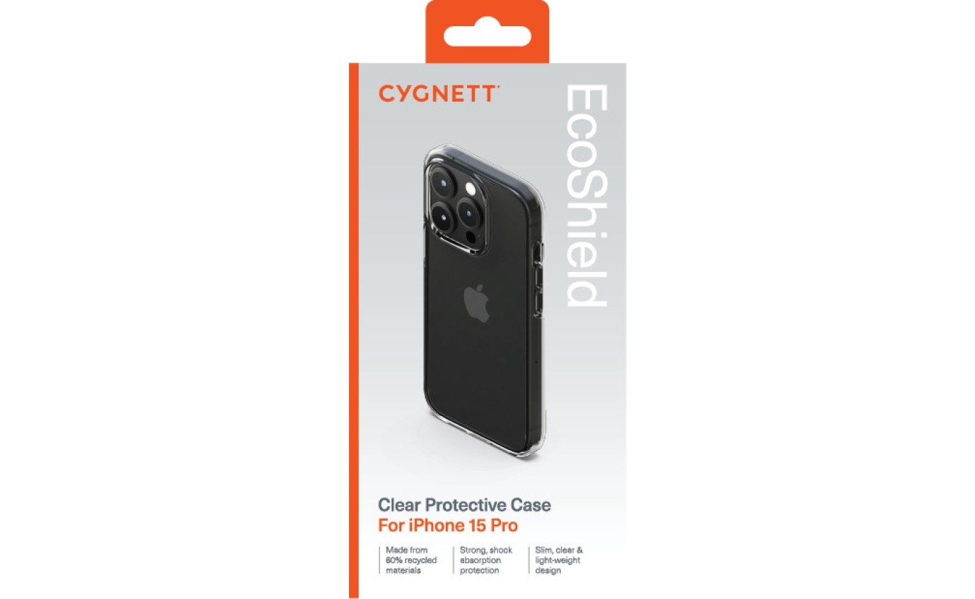 Cygnett EcoShield Case for iPhone 15 Pro (Clear) 11901306997