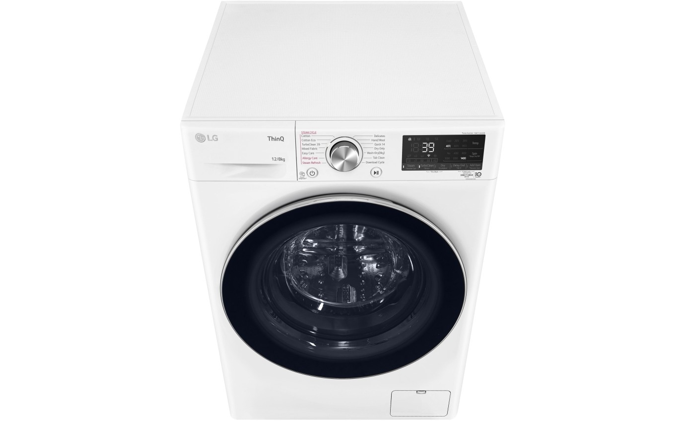 LG 12kg/8kg Front Load Washer Dryer Combo WVC91412W